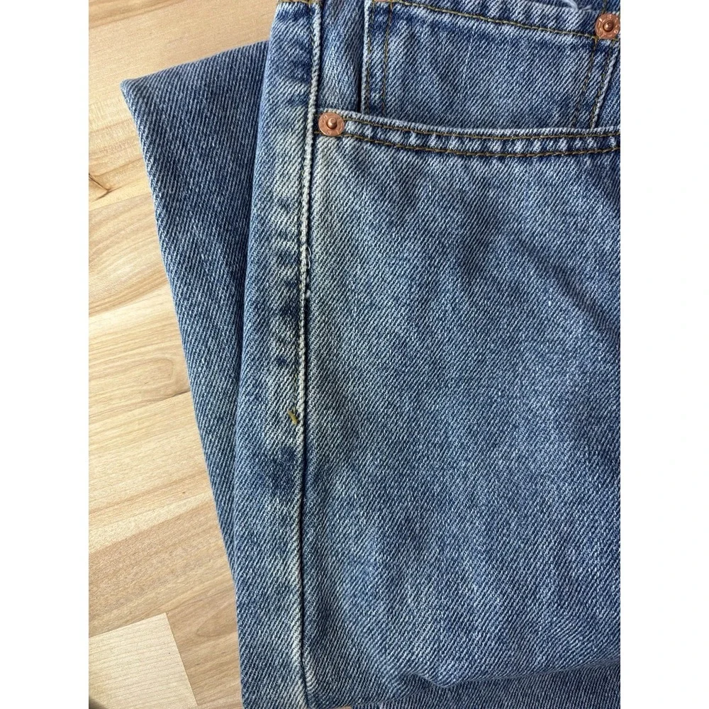 Levi's Men 38x30 Relaxed Fit 550 Straight Jeans Blue Denim 100% Cotton